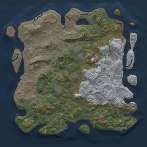 Thumbnail Rust Map: Procedural Map, Size: 4500, Seed: 847566304, 19 Monuments