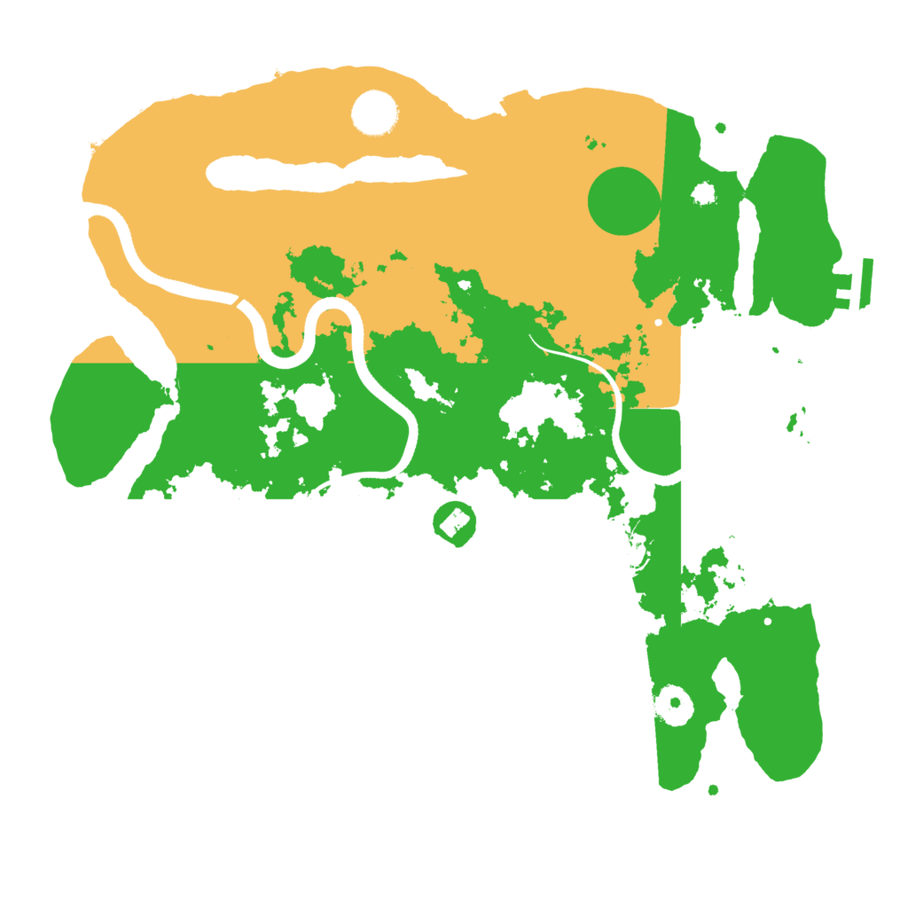 Biome Rust Map: Procedural Map, Size: 3500, Seed: 3145369