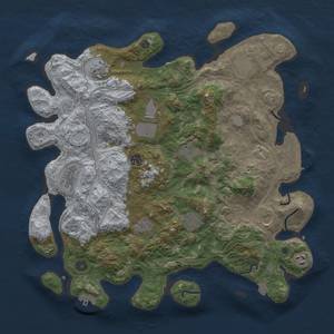 Thumbnail Rust Map: Procedural Map, Size: 4250, Seed: 604926241, 19 Monuments