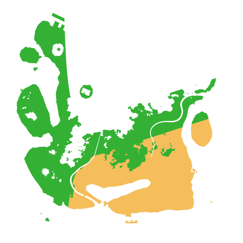 Biome Rust Map: Procedural Map, Size: 3000, Seed: 527732611