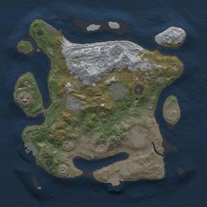 Thumbnail Rust Map: Procedural Map, Size: 3000, Seed: 527732611, 13 Monuments