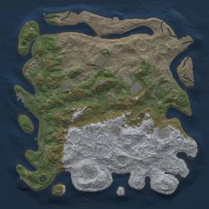 Thumbnail Rust Map: Procedural Map, Size: 4500, Seed: 487562, 19 Monuments