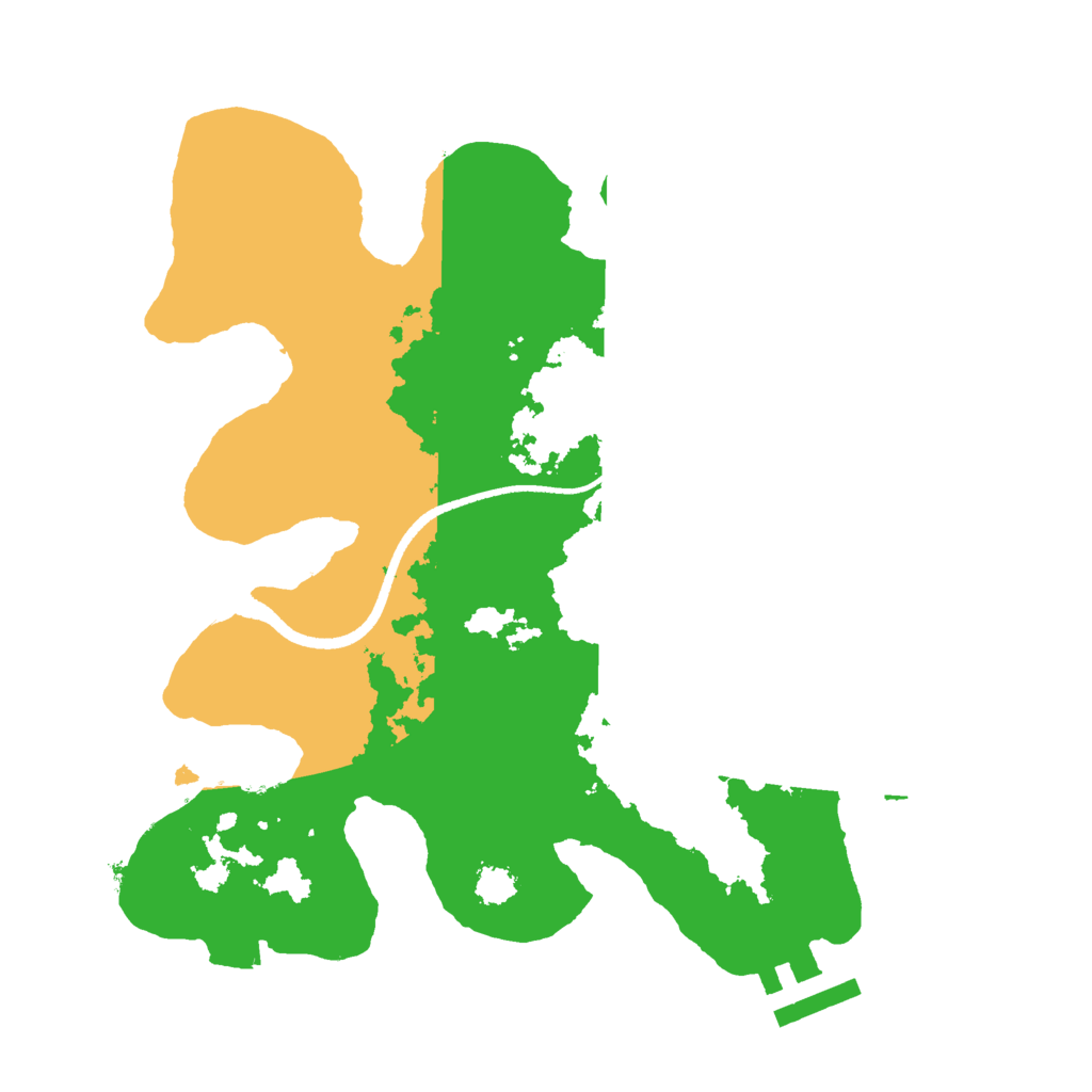 Biome Rust Map: Procedural Map, Size: 2500, Seed: 1228780371