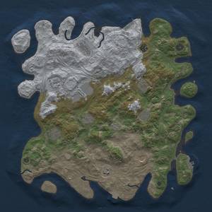 Thumbnail Rust Map: Procedural Map, Size: 4250, Seed: 505622376, 19 Monuments