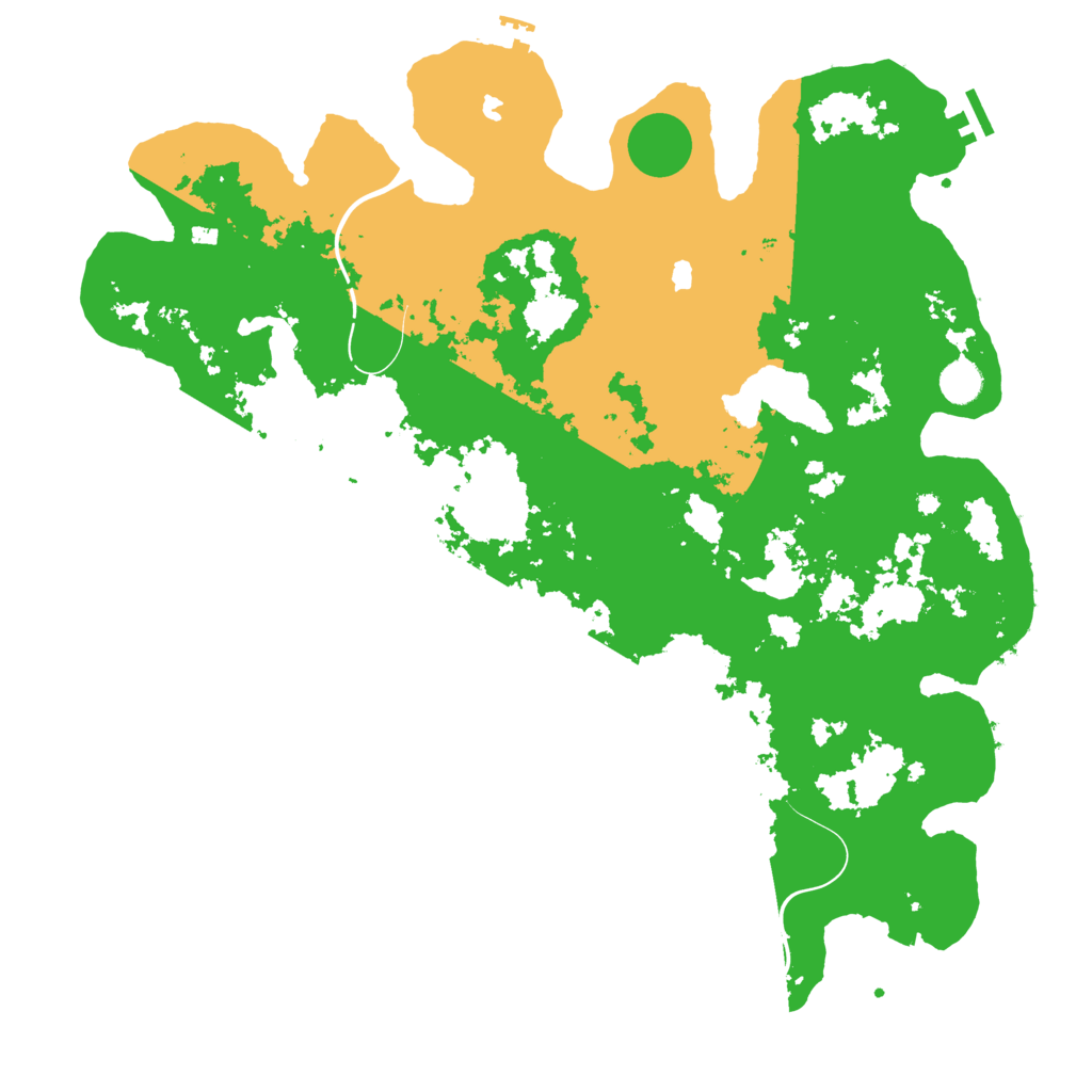 Biome Rust Map: Procedural Map, Size: 4500, Seed: 2307