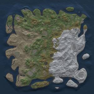 Thumbnail Rust Map: Procedural Map, Size: 4500, Seed: 1524138165, 19 Monuments