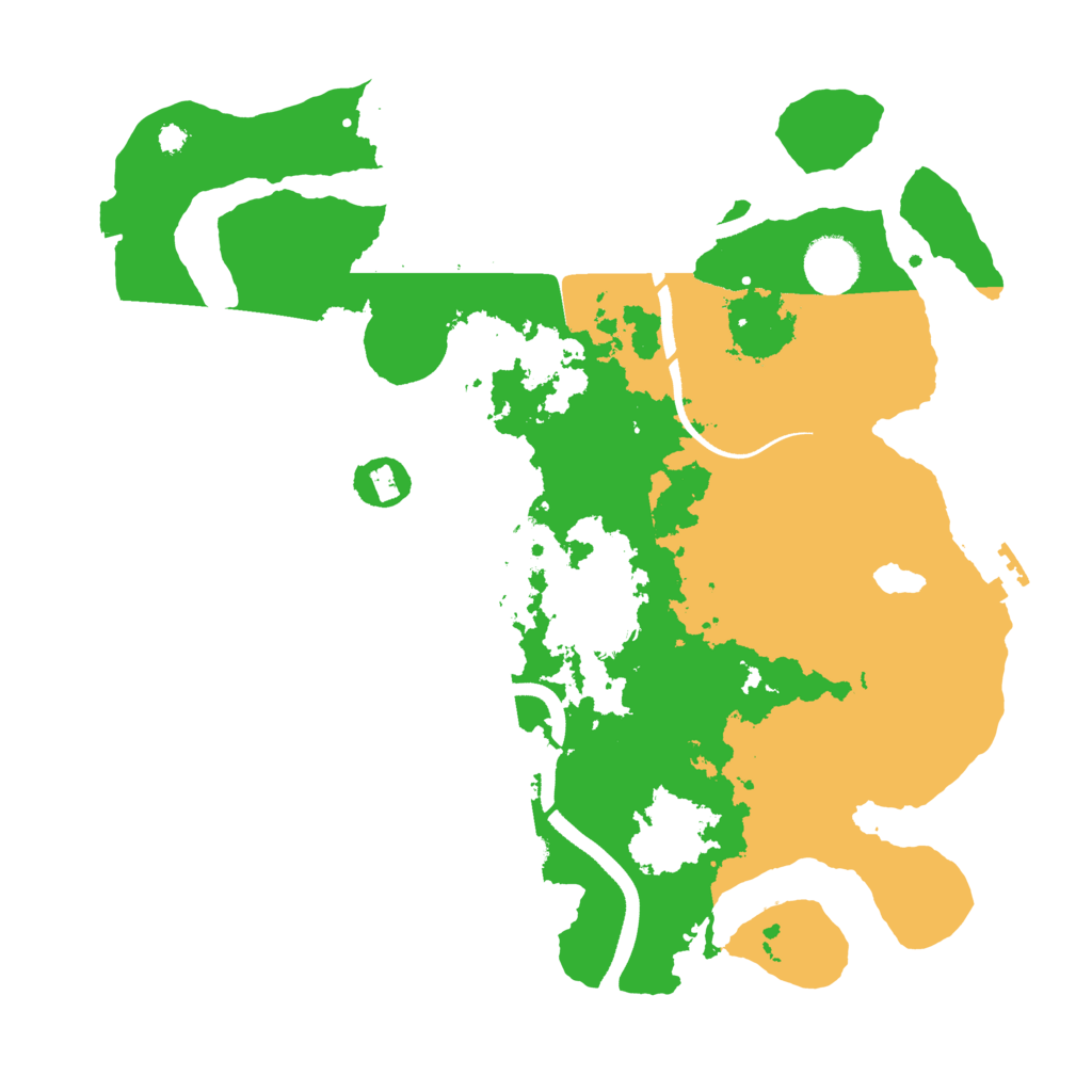 Biome Rust Map: Procedural Map, Size: 3500, Seed: 5454