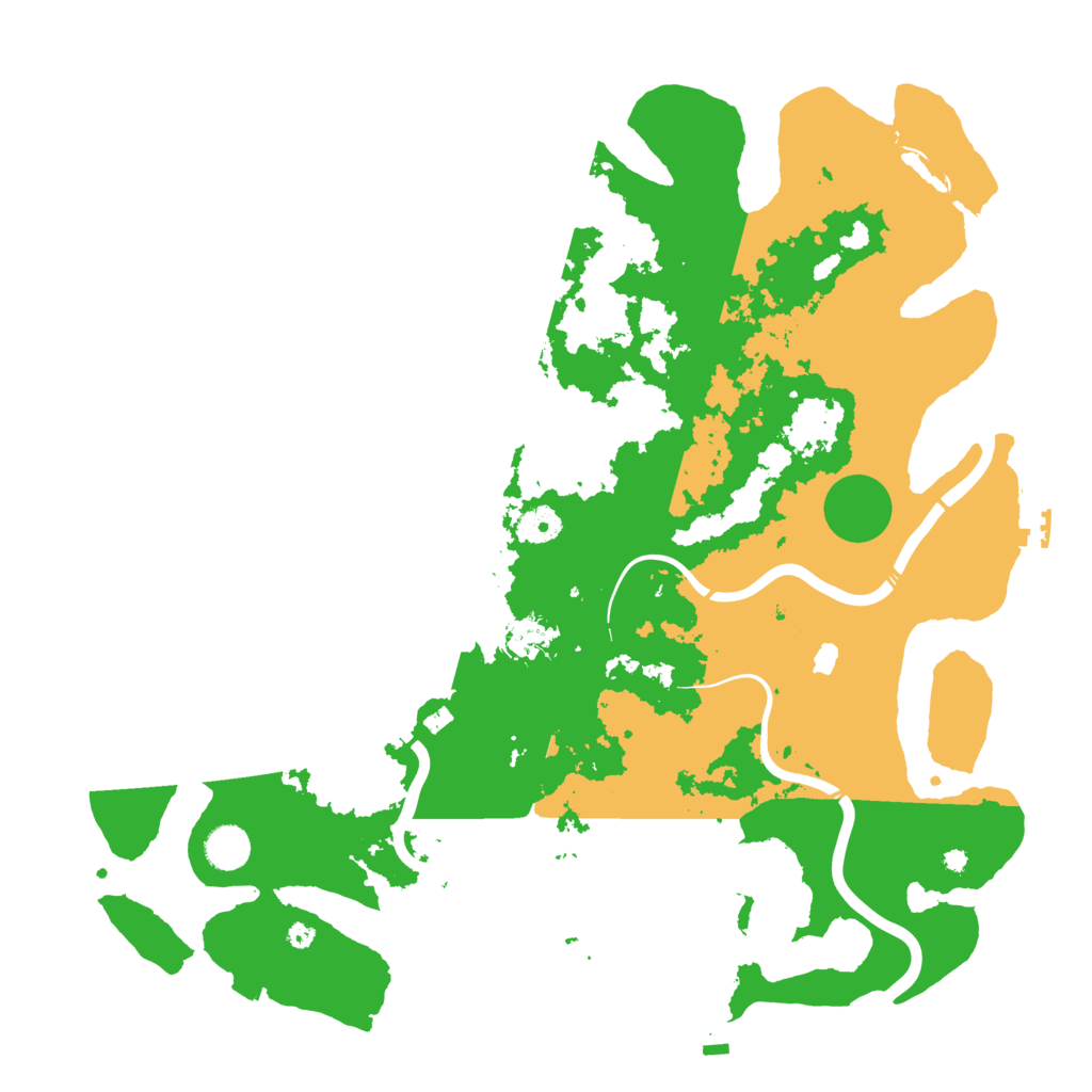 Biome Rust Map: Procedural Map, Size: 4250, Seed: 135425