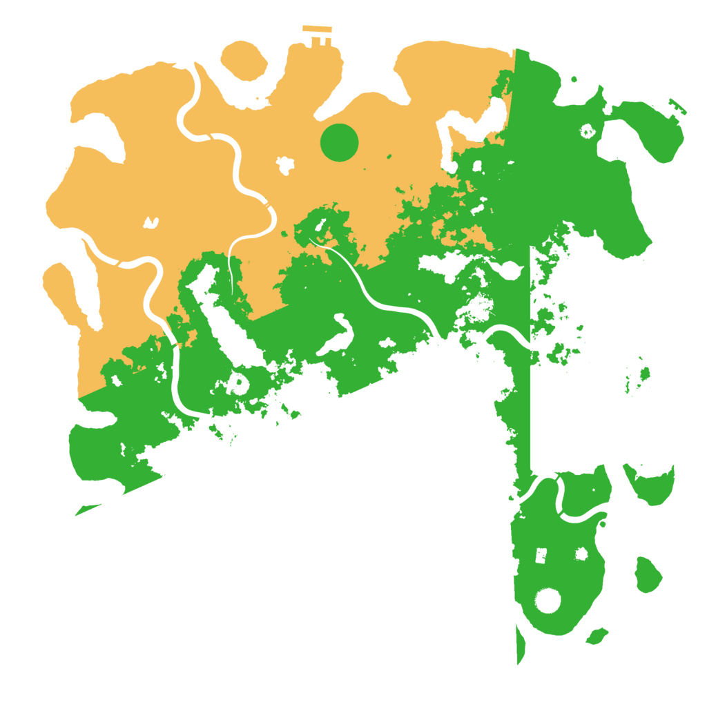Biome Rust Map: Procedural Map, Size: 4888, Seed: 121200
