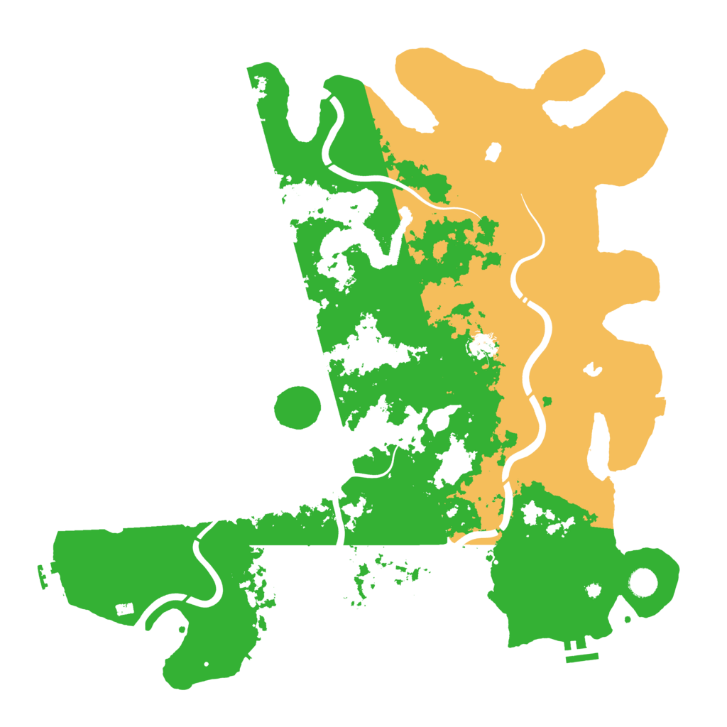 Biome Rust Map: Procedural Map, Size: 4500, Seed: 2501010