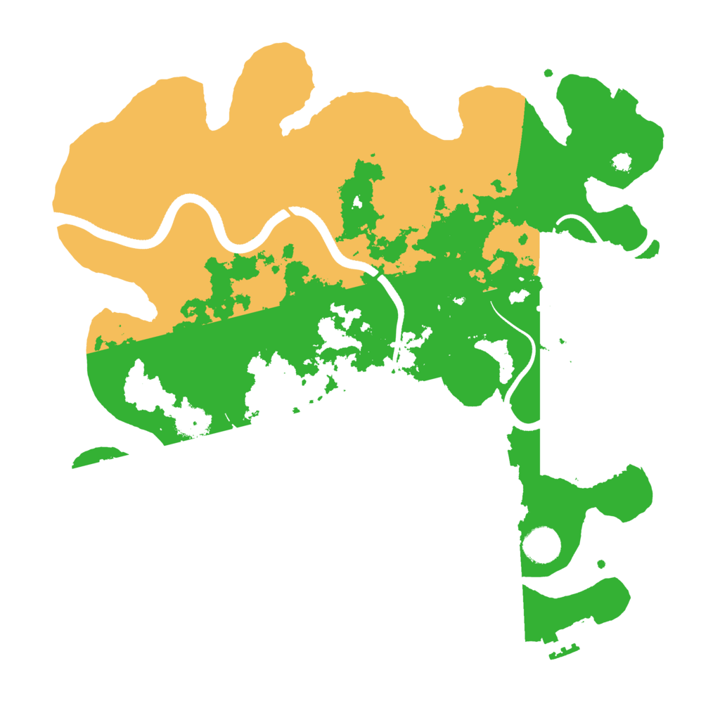 Biome Rust Map: Procedural Map, Size: 3500, Seed: 884042921