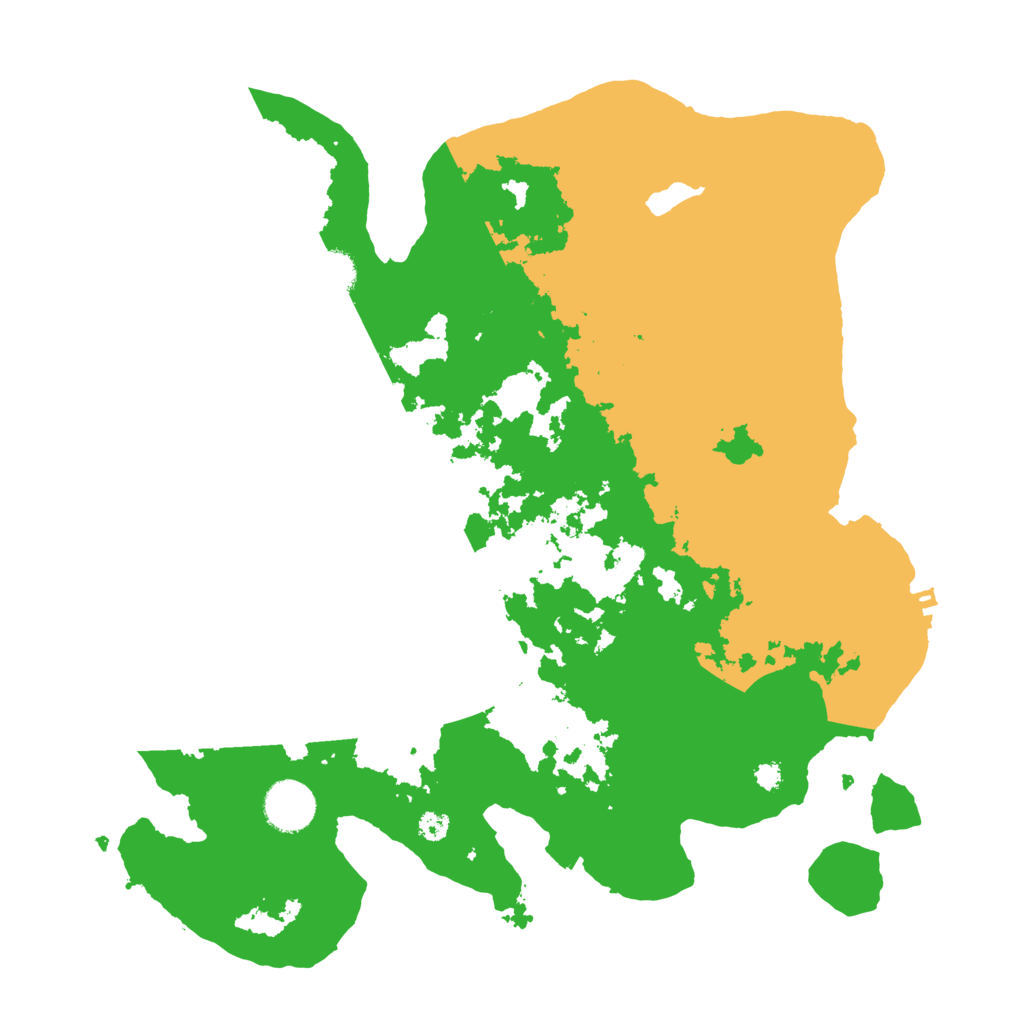 Biome Rust Map: Procedural Map, Size: 3500, Seed: 12341245