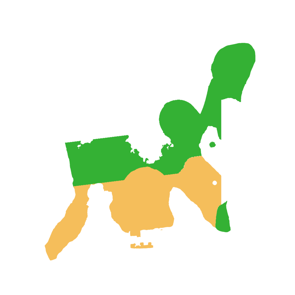 Biome Rust Map: Procedural Map, Size: 2000, Seed: 6042