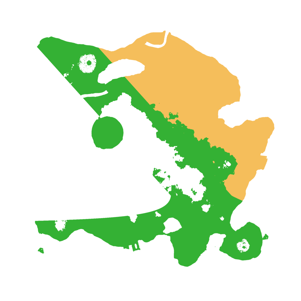 Biome Rust Map: Procedural Map, Size: 2500, Seed: 46728742