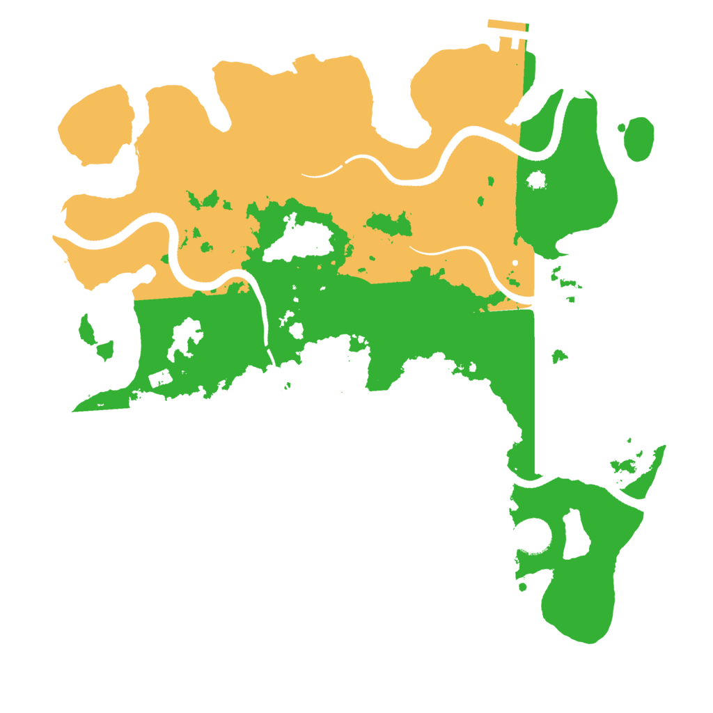 Biome Rust Map: Procedural Map, Size: 3500, Seed: 534787