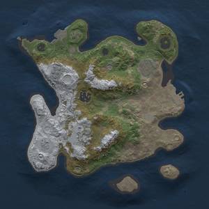 Thumbnail Rust Map: Procedural Map, Size: 2650, Seed: 990673382, 10 Monuments