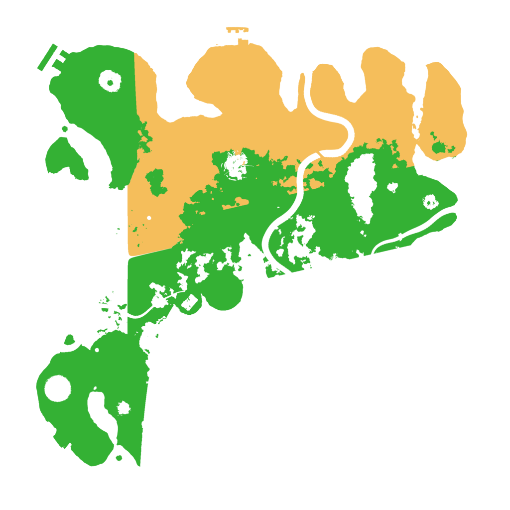 Biome Rust Map: Procedural Map, Size: 3500, Seed: 329697