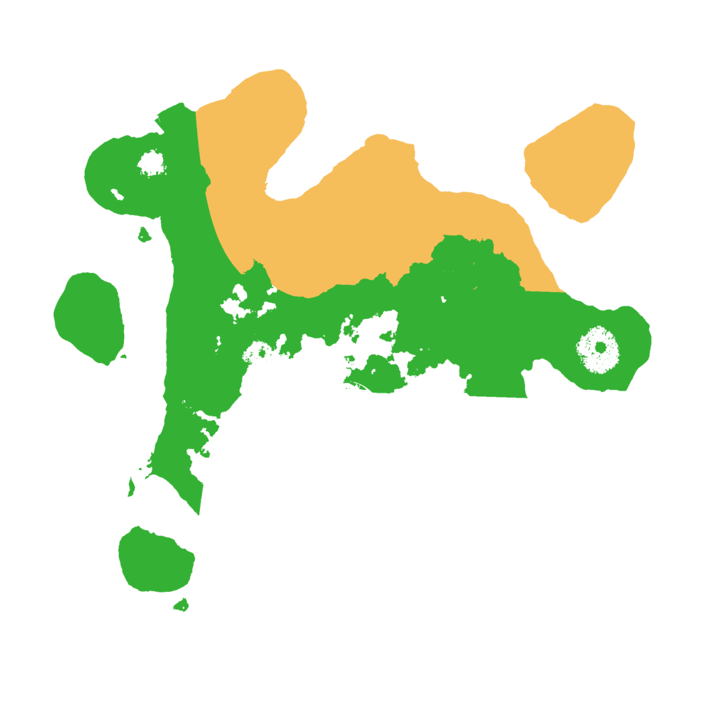 Biome Rust Map: Procedural Map, Size: 2500, Seed: 1231245555