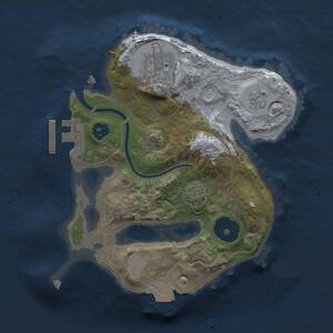 Thumbnail Rust Map: Procedural Map, Size: 2000, Seed: 69193917, 5 Monuments