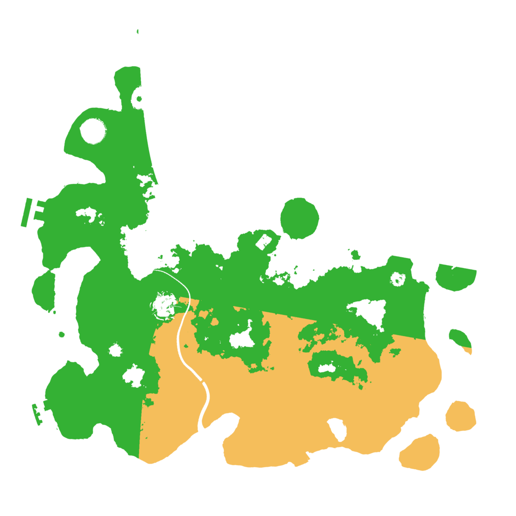 Biome Rust Map: Procedural Map, Size: 3600, Seed: 1232394989