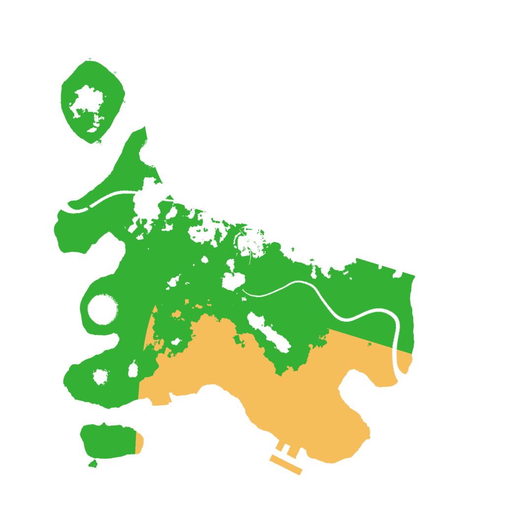 Biome Rust Map: Procedural Map, Size: 3000, Seed: 69366