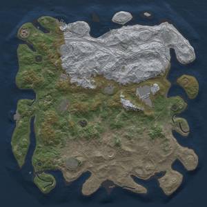 Thumbnail Rust Map: Procedural Map, Size: 4500, Seed: 740972258, 19 Monuments