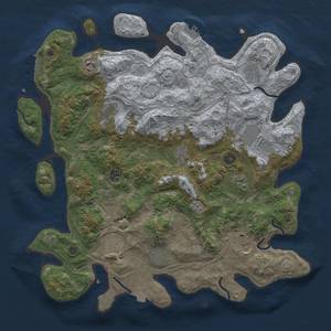 Thumbnail Rust Map: Procedural Map, Size: 4250, Seed: 554247934, 19 Monuments