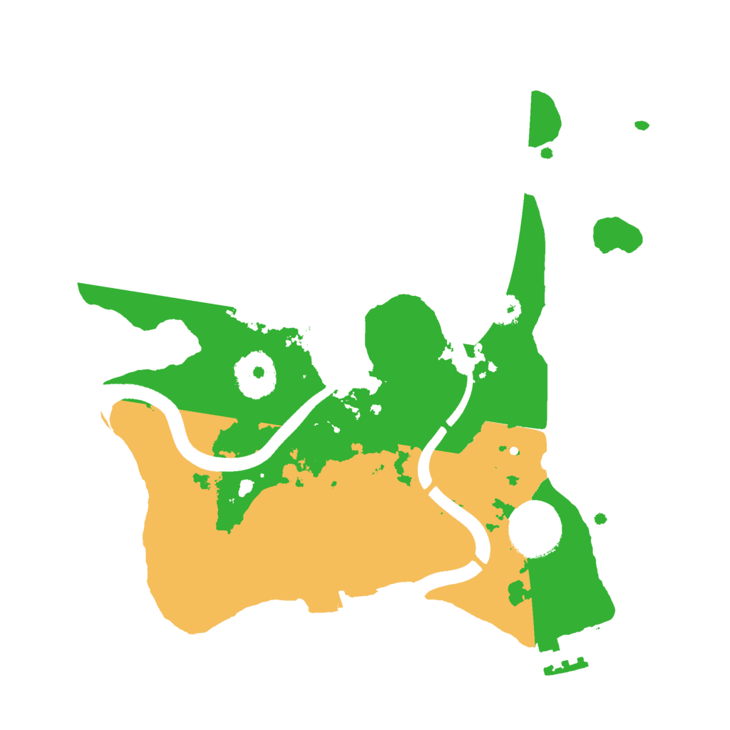 Biome Rust Map: Procedural Map, Size: 2500, Seed: 6908
