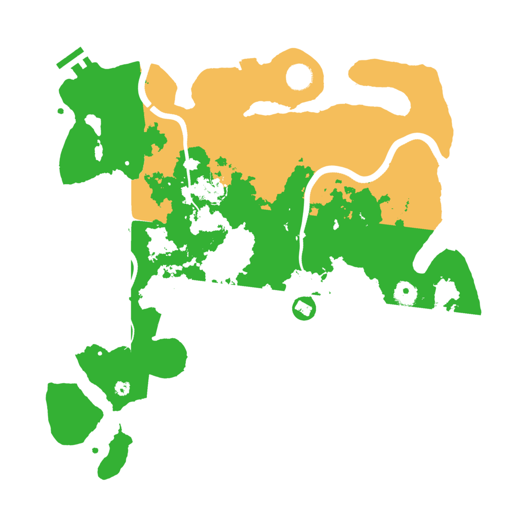 Biome Rust Map: Procedural Map, Size: 3500, Seed: 972128596
