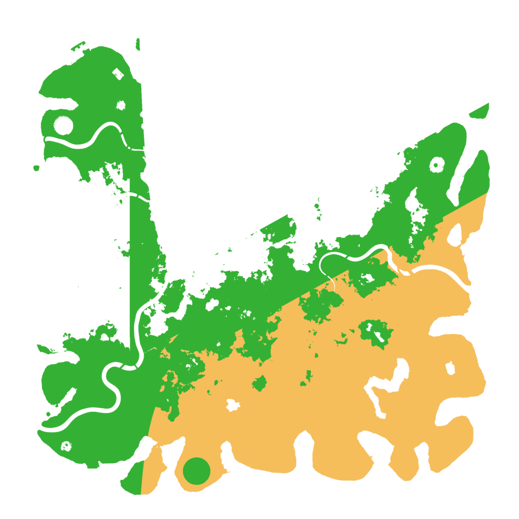 Biome Rust Map: Procedural Map, Size: 5000, Seed: 2046868101