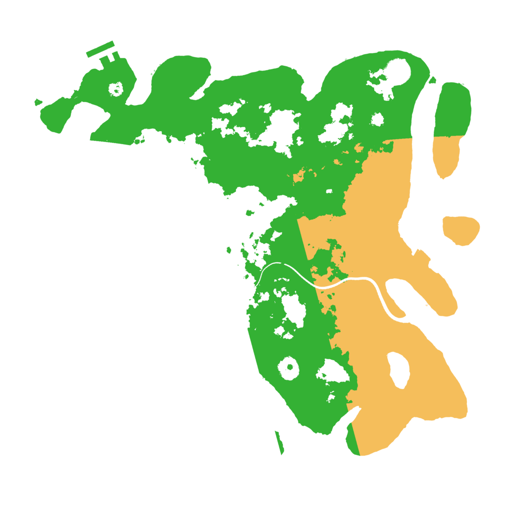 Biome Rust Map: Procedural Map, Size: 3500, Seed: 801301025