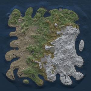 Thumbnail Rust Map: Procedural Map, Size: 4000, Seed: 687246224, 18 Monuments