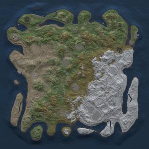 Thumbnail Rust Map: Procedural Map, Size: 4300, Seed: 1430712638, 19 Monuments