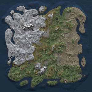 Thumbnail Rust Map: Procedural Map, Size: 5000, Seed: 55050224, 19 Monuments