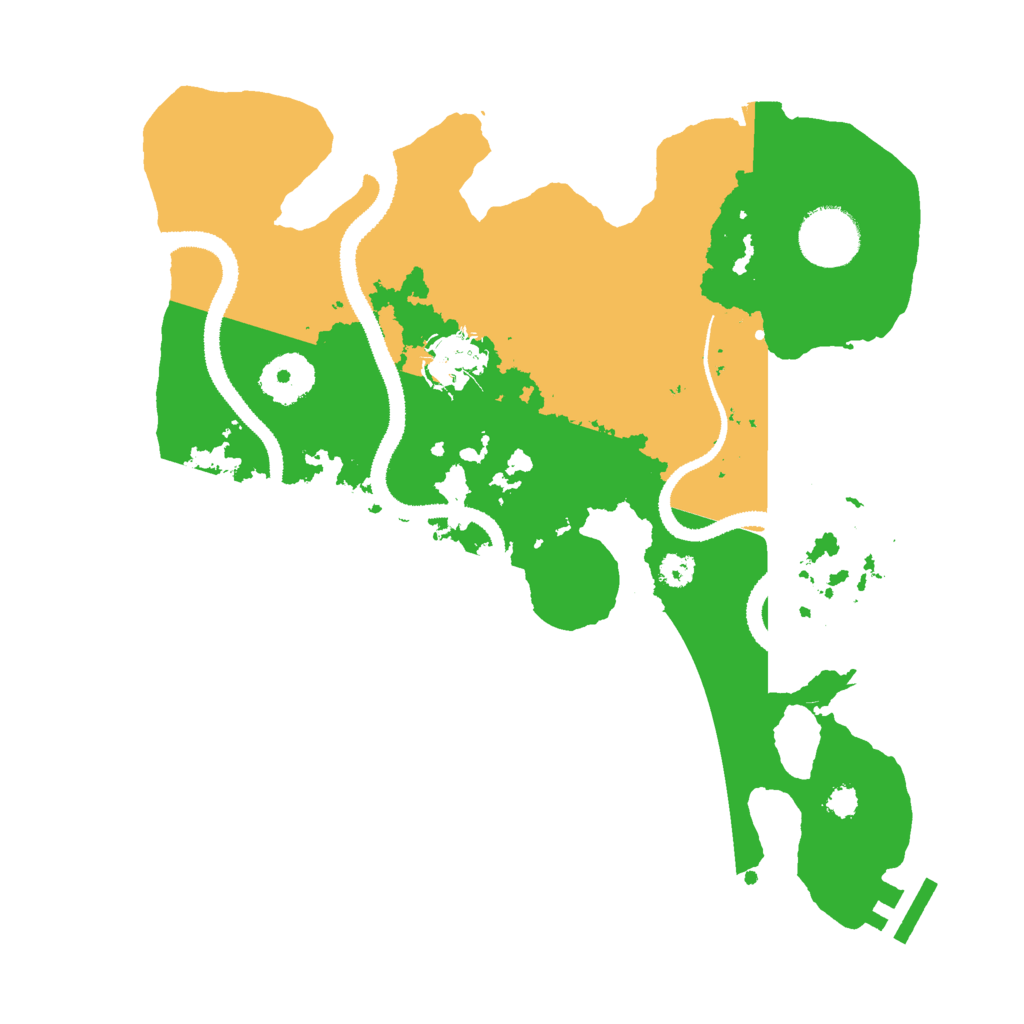 Biome Rust Map: Procedural Map, Size: 3000, Seed: 643198152