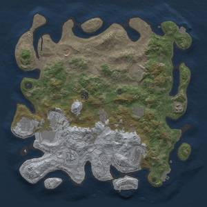 Thumbnail Rust Map: Procedural Map, Size: 4000, Seed: 2061090759, 19 Monuments