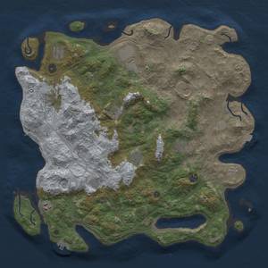 Thumbnail Rust Map: Procedural Map, Size: 4500, Seed: 2389, 19 Monuments