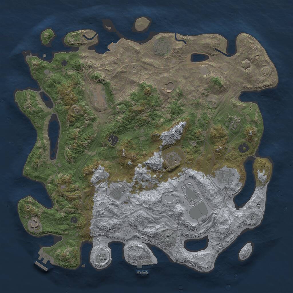 Rust Map: Procedural Map, Size: 4250, Seed: 897646782, 17 Monuments