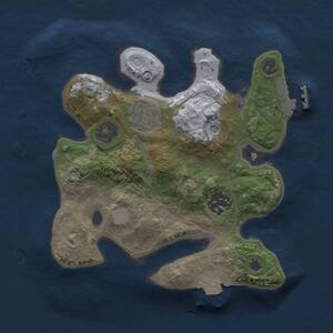 Thumbnail Rust Map: Procedural Map, Size: 2250, Seed: 486970538, 5 Monuments