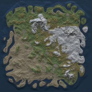 Thumbnail Rust Map: Procedural Map, Size: 6000, Seed: 781874657, 19 Monuments