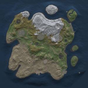 Thumbnail Rust Map: Procedural Map, Size: 3000, Seed: 1202795335, 13 Monuments