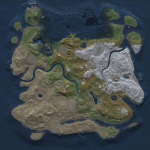Thumbnail Rust Map: Procedural Map, Size: 4000, Seed: 83171379, 15 Monuments