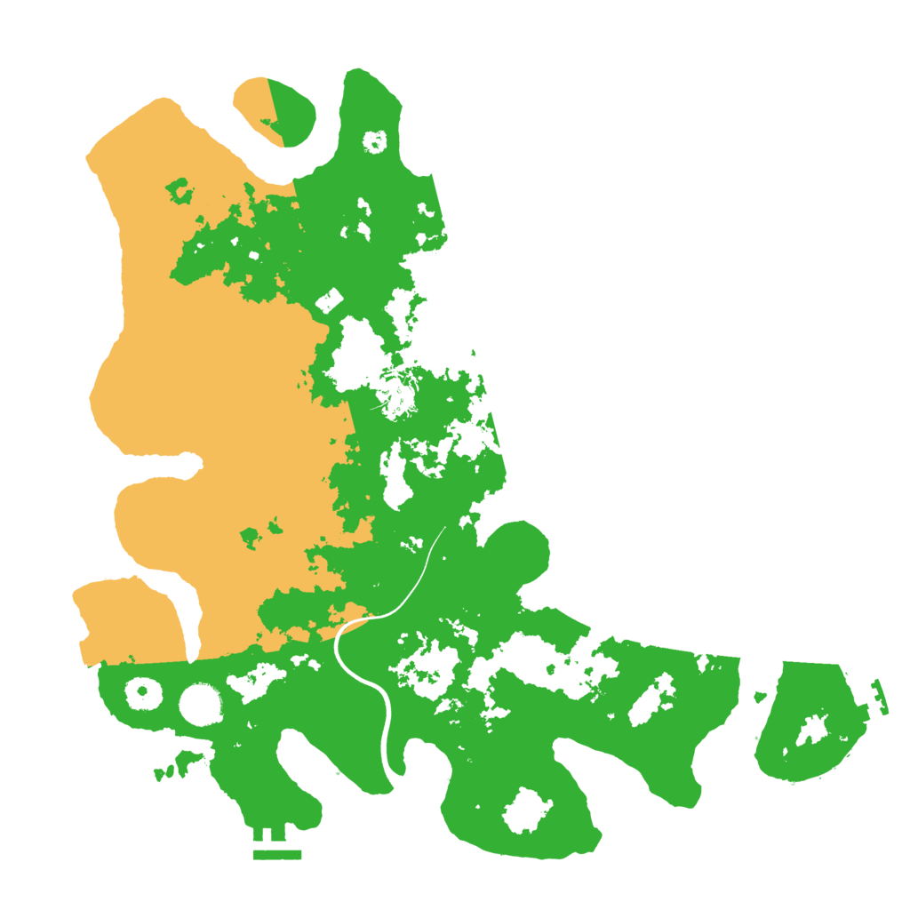 Biome Rust Map: Procedural Map, Size: 3800, Seed: 42138460