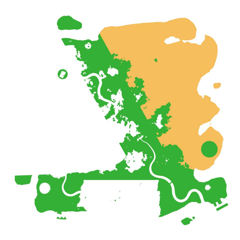 Biome Rust Map: Procedural Map, Size: 3850, Seed: 93277