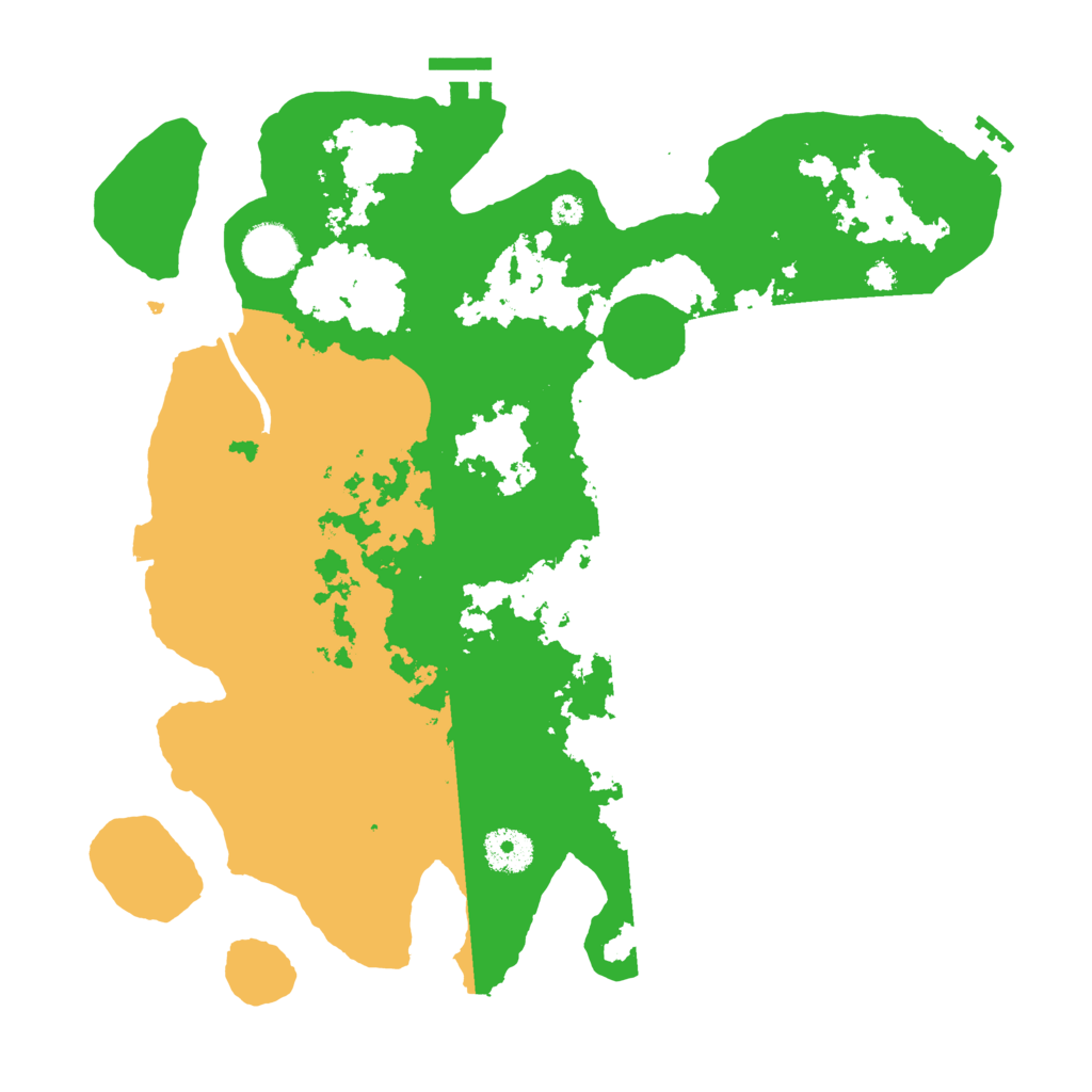 Biome Rust Map: Procedural Map, Size: 3500, Seed: 5574557