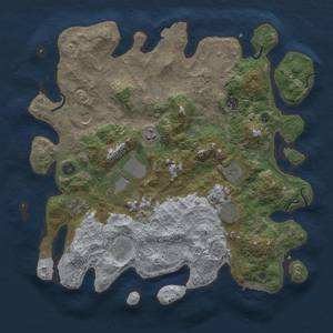 Thumbnail Rust Map: Procedural Map, Size: 4000, Seed: 1559876242, 17 Monuments