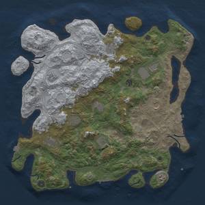 Thumbnail Rust Map: Procedural Map, Size: 4500, Seed: 1234566786, 19 Monuments