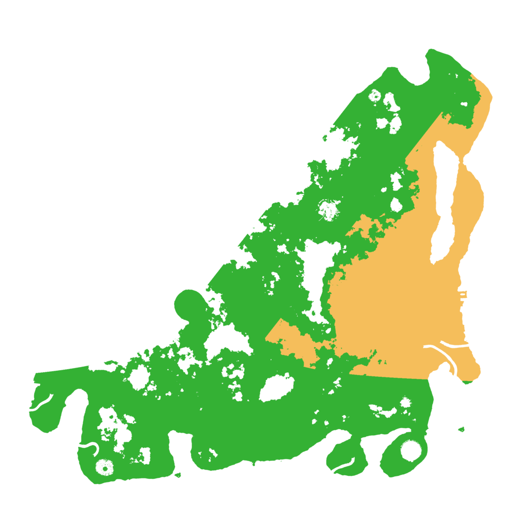 Biome Rust Map: Procedural Map, Size: 4500, Seed: 1234566786