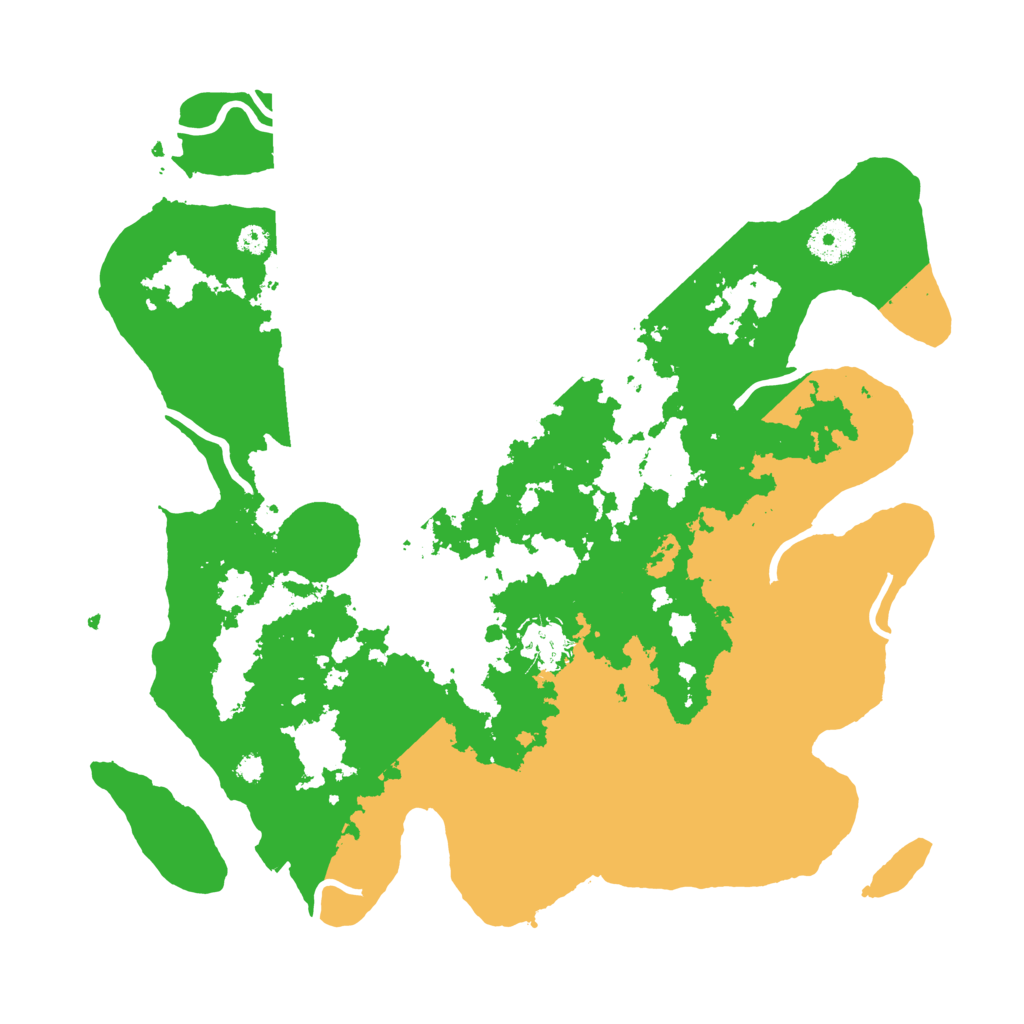 Biome Rust Map: Procedural Map, Size: 3500, Seed: 17997358