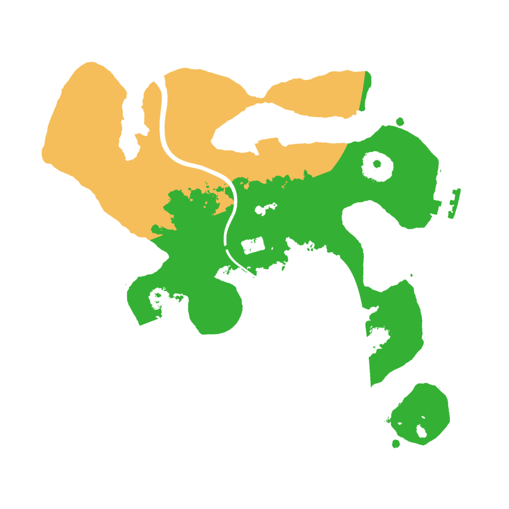 Biome Rust Map: Procedural Map, Size: 2500, Seed: 1524